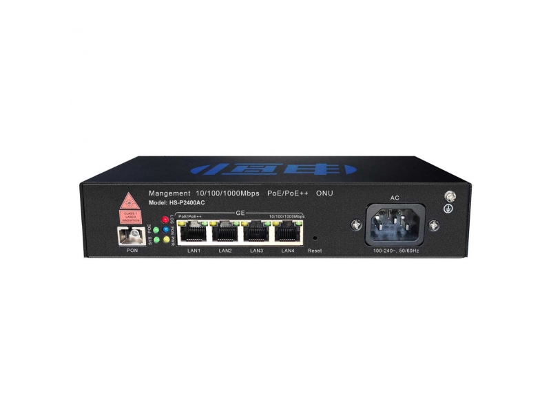 恒申 GPON HS-P2400AC 內(nèi)置電源POE ONU光網(wǎng)絡(luò)單元光貓MDU
